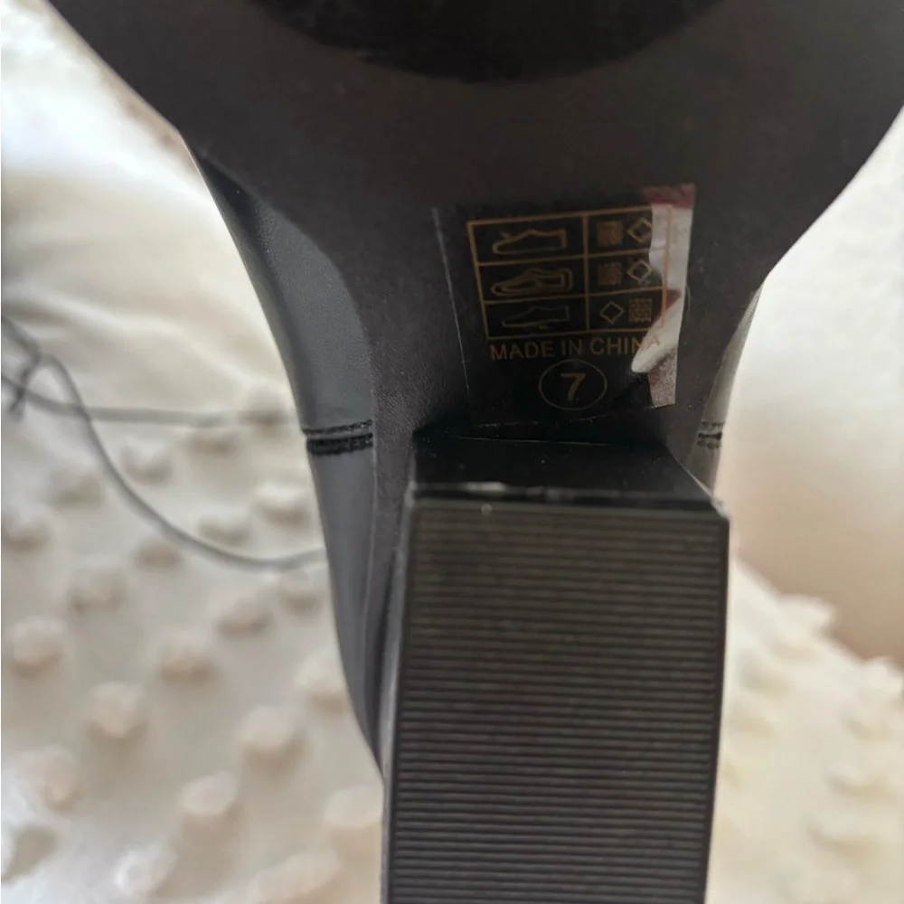 Black Western Ankle Boots - Picture 4 of 4